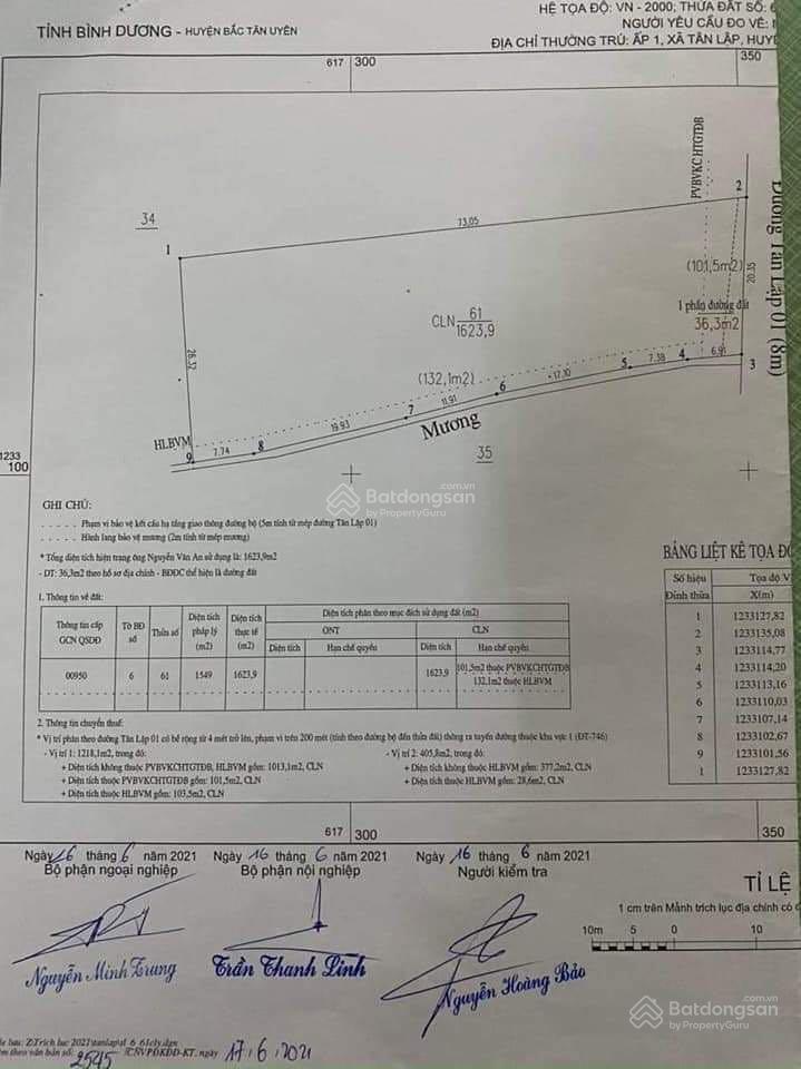 Bán đất mặt tiền đường nhựa lớn xe công chạy giá hơn 5 triệu/m2 tại tân lập bắc tân uyên