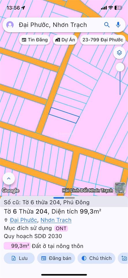 Bán đất tại xã phú đông, 2,5 tỷ, 99 m2,full thổ cư