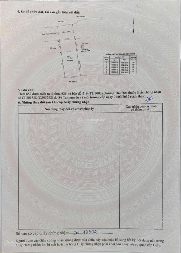 Đất vừa tách sổ 3 nền hẻm 526 cách phạm văn đồng 10m giá f0