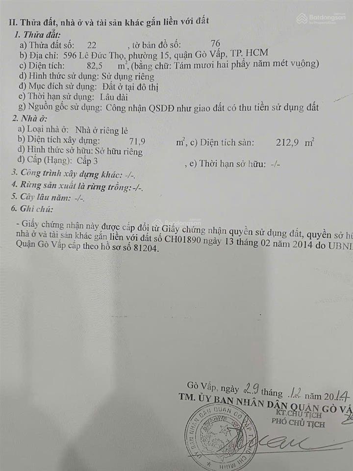 Bán hai căn nhà liền kề mặt phố lê đức thọ, (gò vấp) tp hcm 42,5 tỷ, tổng dt xd 643,5m2