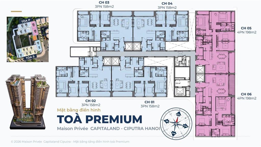 Pkd  cđt maison privée mở bán quỹ căn 234 pn, có thang máy riêng tại ciputra