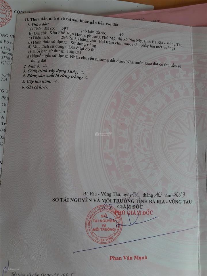 Bán đất ngay khu trung tâm ata phú mỹ,ô bàn cờ thông, khu biệt thự xây 4 tầng, dt14.5x20 giá 9.3ty