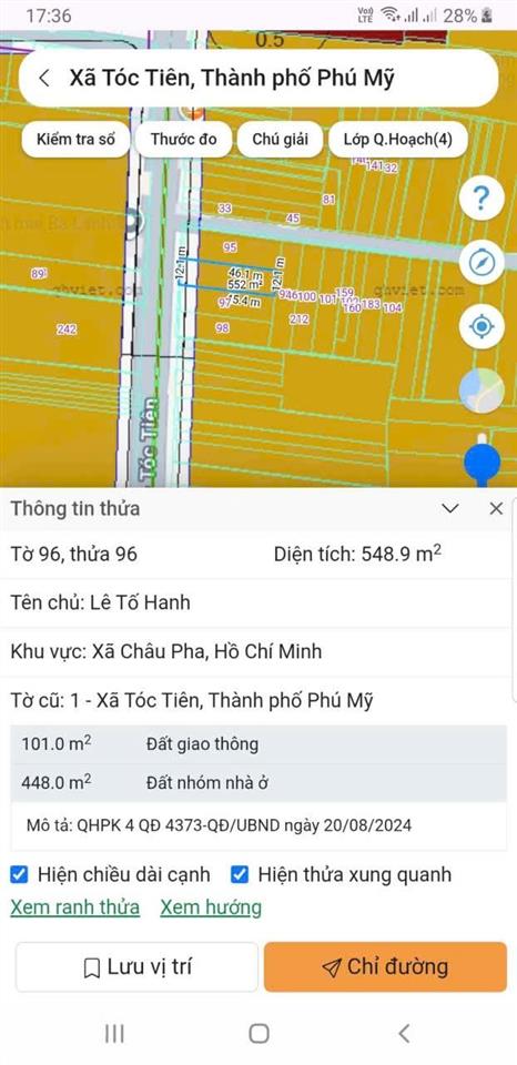 Bán đất mt đg hắc dịch tóc khu dân cư đông trục chính buôn bán kinh doanh tốt,ngang 12x46 giá 5.8ty
