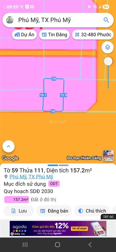 Bán lô đất siêu phẩm đường lê duẩn gần khu trung tâm hành chính phú mỹ, dt 10x16m giá 7 tỷ quá rẻ
