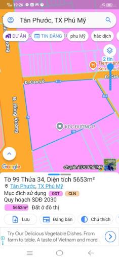Quỹ đất vàng 3 mặt tiền trên trục đường hùng vương và cao lỗ, dt 5682m2 giá 146 tỷ