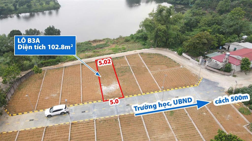 Bán đất mặt hồ du lịch sinh thái đồng mô, hà nội giá ưu đãi 1,4 tỷ, 100m2