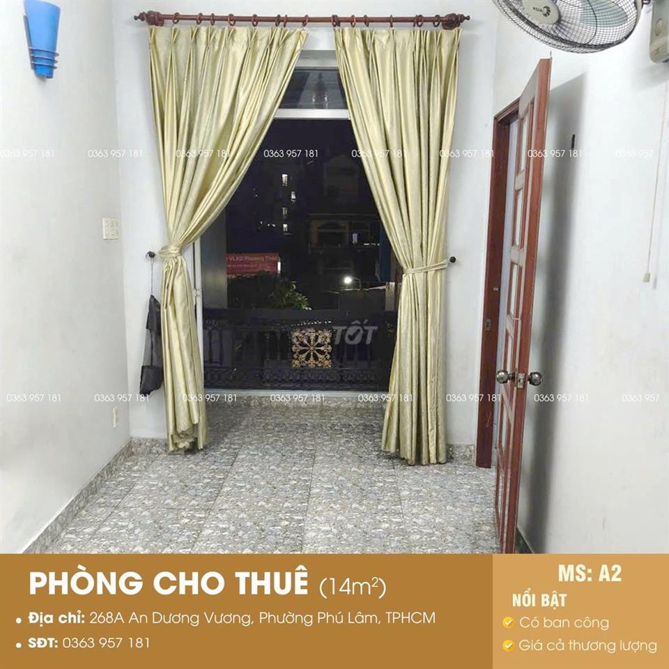 CHO THUÊ PHÒNG - NGAY MẶT TIỀN AN DƯƠNG VƯƠNG Q6