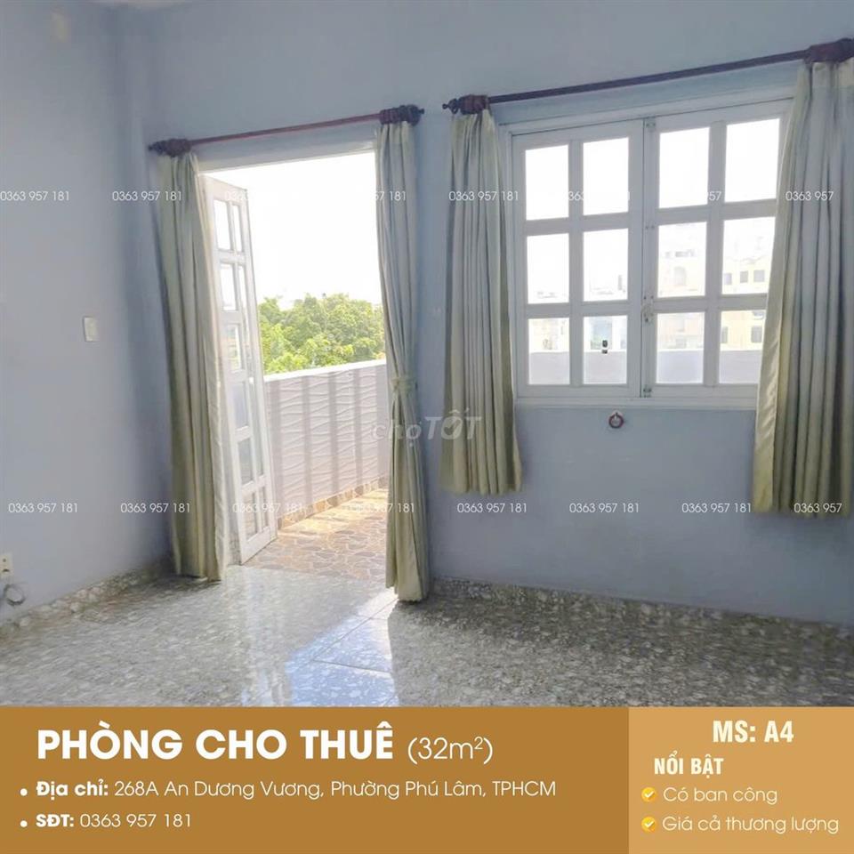 CHO THUÊ PHÒNG - NGAY MẶT TIỀN AN DƯƠNG VƯƠNG Q6