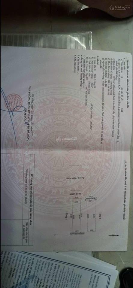 Bán nhà trục kinh doanh vip, đường 15m phạm hùng  hoà xuân  tp đà nẵng