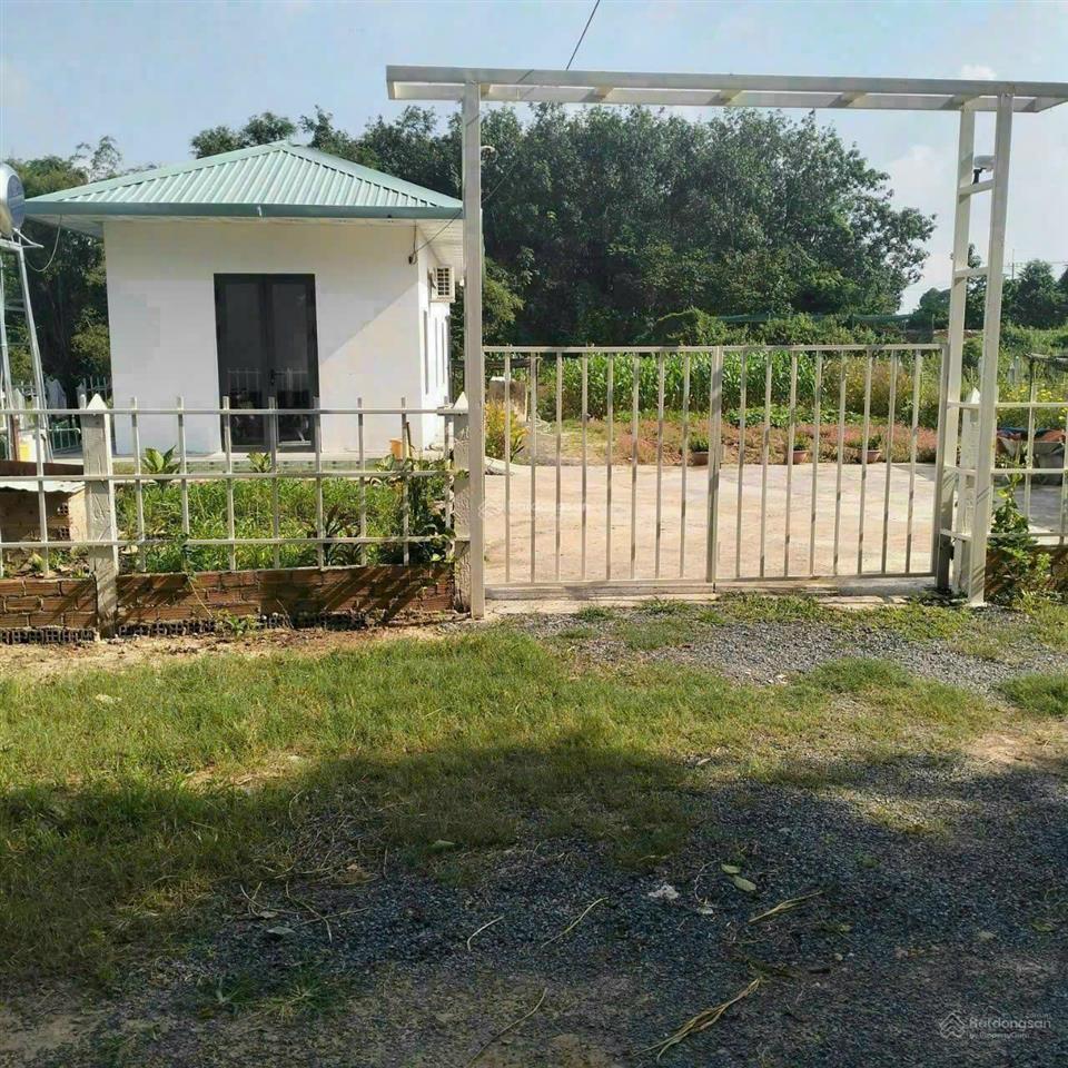 Quá ngộp! bán lô đất tặng nhà đẹp mt đường trải đá xe tải, dt 1.036m2, có 955m thổ, thái mỹ.
