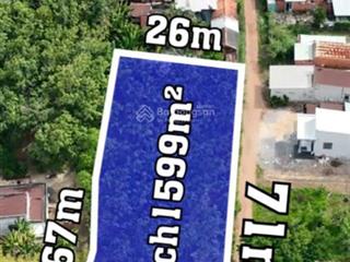 Cực ngộp giảm 1,5 tỷ. lô đất 1 sẹc an nhơn tây, dt 1600m3, 215m3 thổ, ngang 71m, xã ant