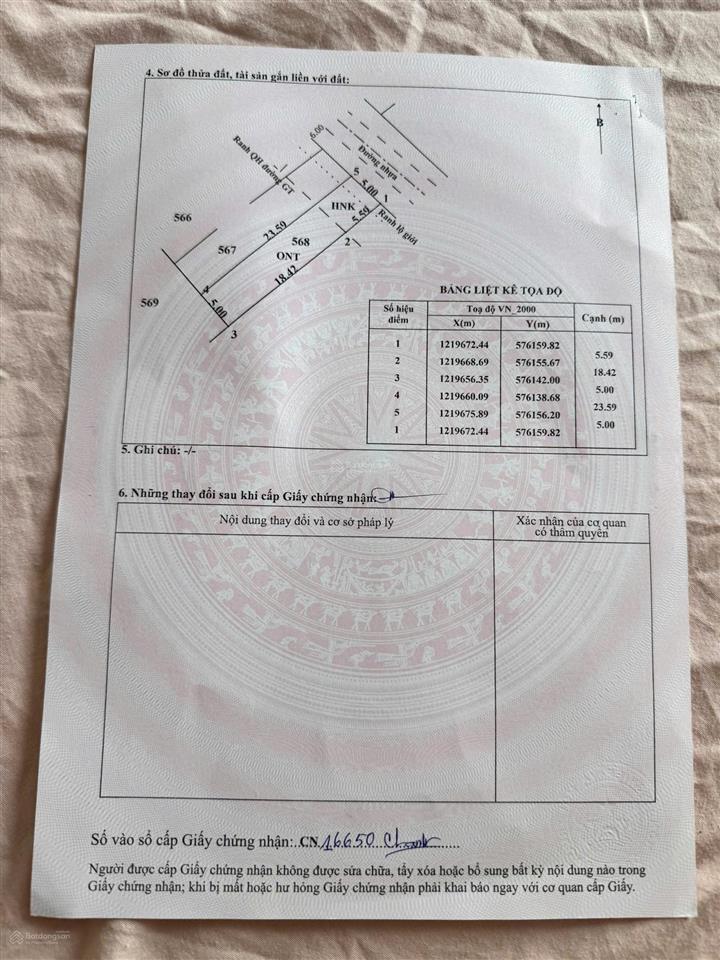 Cắt lỗ nhiều! bán lô đất mặt tiền đường nhựa 583, dt 119m, full thổ, xã trung lập hạ