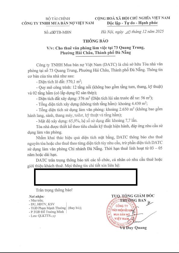 Cho thuê văn phòng tại 73 quang trung, giá thỏa thuận, 2410m2 (chỉ cho thuê sỉ cả tòa)