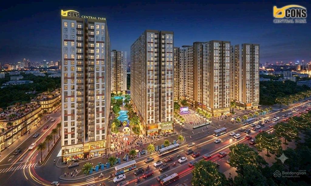 Bán cc bcons central park, 1,8 tỷ, 43m2, hàng hiếm tại phan trung, tam hiệp, đồng nai