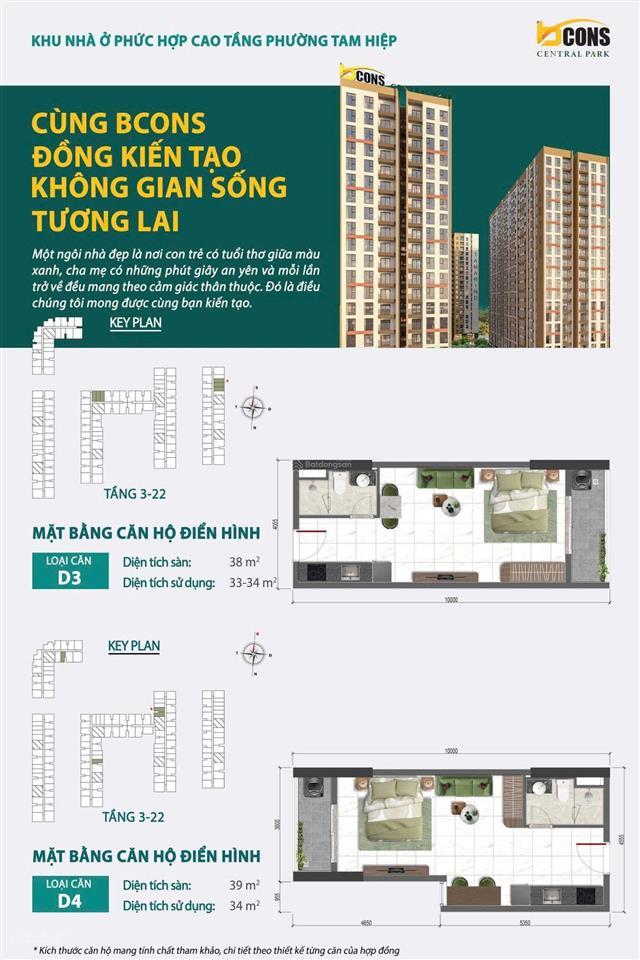 Căn hộ cc siêu hot bcons central park, 1pn, 1,8 tỷ, 40m2 ở đồng nai
