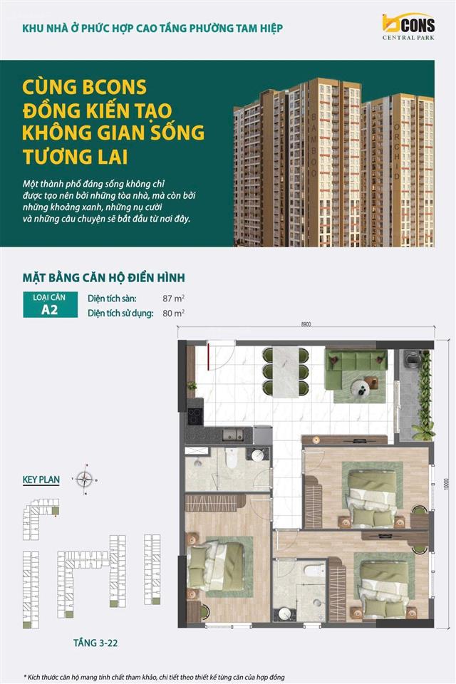 Căn hộ cc siêu hot bcons central park, 1pn, 1,8 tỷ, 40m2 ở đồng nai