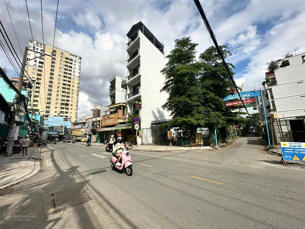 Bán nhà góc 2 mt tân thành, q.tân phú, 8.2x28m, nở hậu 11.5m, dt269m, cpxd 7 tầng, 33tỷ