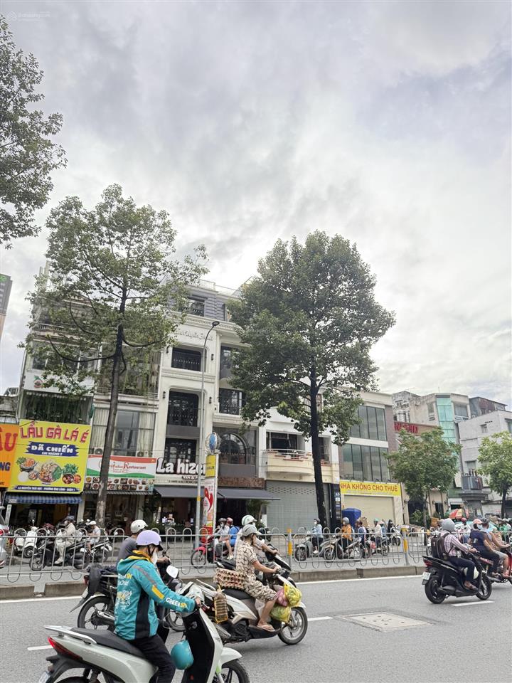Cho thuê nhà mặt tiền đường nguyễn thái học, 100 triệu, 500m2, hầm + 6 tầng + thang máy
