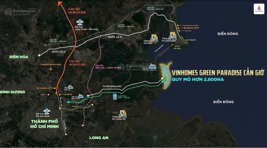 Đất mặt tiền gần vinhome cần giờ, đường xương cá (lý nhơn  dương vạn hạnh)