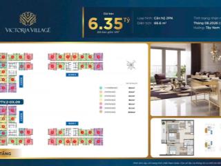 Hot deal! căn hộ victoria village 66,6m² 2pn giá chỉ 6,35 tỷ
