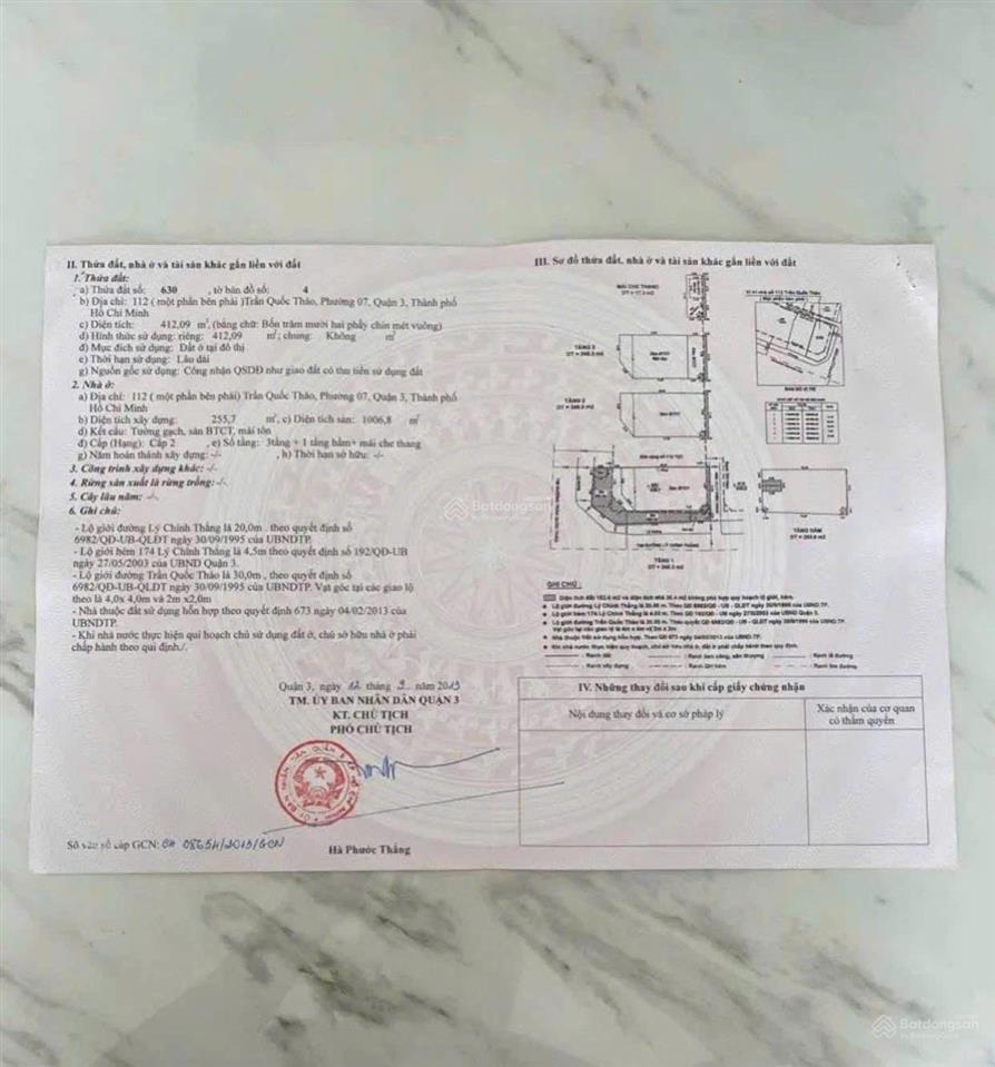 Bán tòa nhà mặt tiền 112 trần quốc thảo, quận 3. dòng tiền agribank 415 triệu/tháng