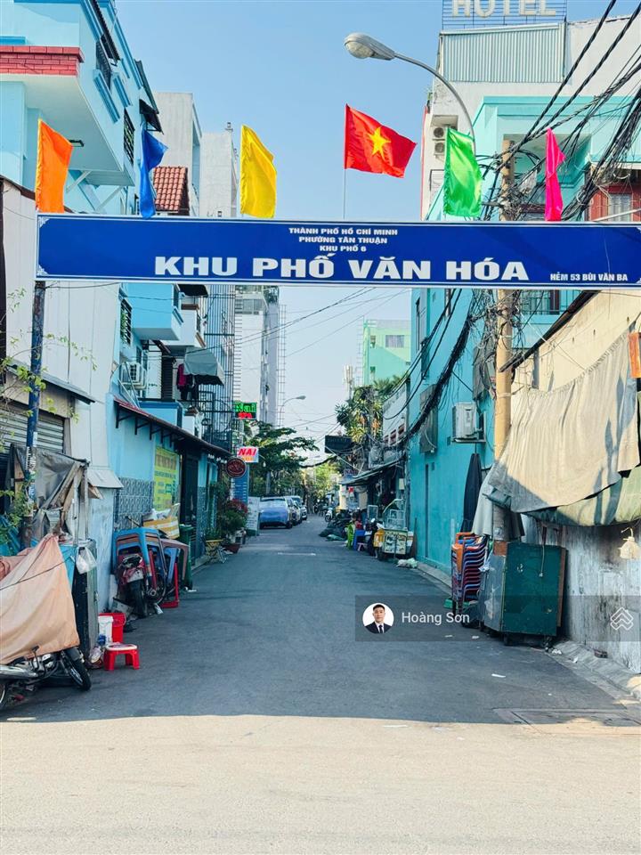 Đất hxh 7m đường bùi văn ba (sổ hồng 4,2x19m) pxd trệt lửng 3 lầu mct | hh 1 %