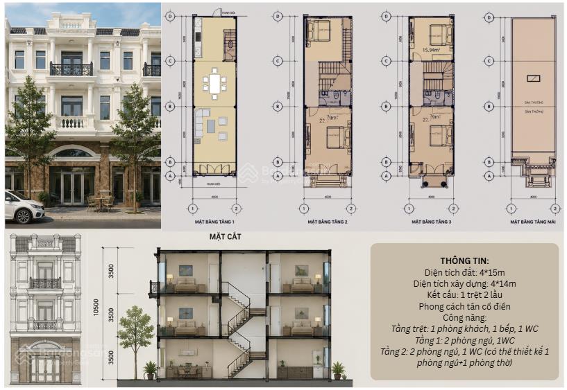 Bán nhà chính chủ 60m2, trục chính kinh doanh khu dân cư icon central