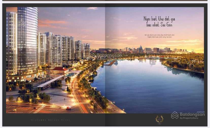 Bán biệt thự vinhomes ba son căn góc dt đất 437,5 m2 view trực diện sông sài gòn quận 1