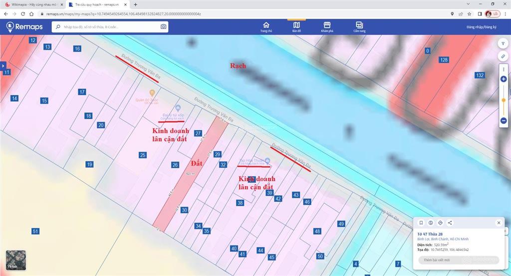 Cần bán đất mt trương văn đa  bình lợi tp hcm có 333 m2 đất ở, giá 5.9 tỷ