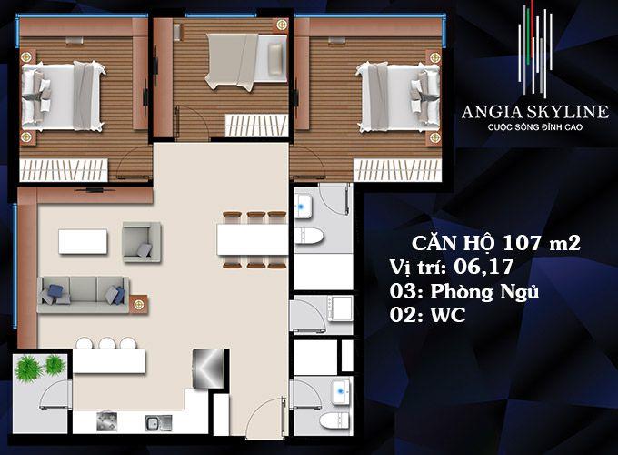 Bán căn hộ an skyline tầng cao giá 6.5 tỷ, đầy đủ nội thất, sổ hồng sẵn,  0935 204 ***