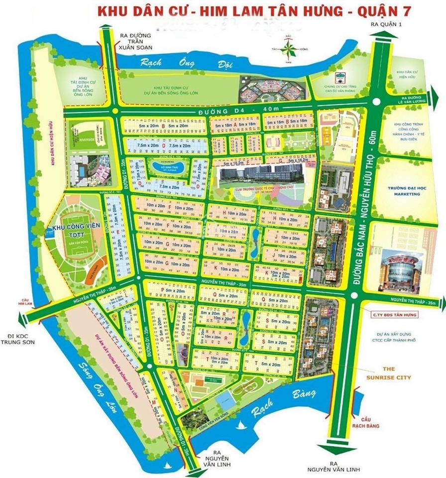 Bán gấp nhà mt đường him lam kênh tẻ q7, dt 5x20m, 7,5x20m, hầm 5 tầng, có hđt 100tr/th 32 tỷ