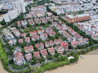 Biệt thự đơn lập view sông nam phú villas trần trọng cung q7, shr, dt 288m2 giá bán cực rẻ 31 tỷ