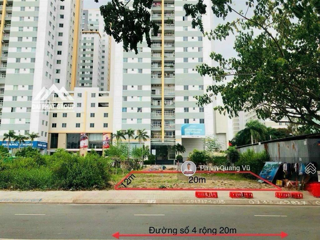 Còn lô đất biệt thự đường số (20m) kdc ciq4, p. phú mỹ q7 dt 12x20m (240m2), 25,5 tỷ