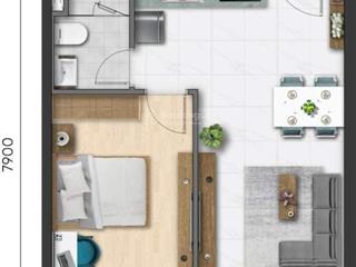 Bán căn 1 phòng ngủ 48m2 lầu cao chỉ 3.35 tỷ rẻ nhất d aqua.  0906 435 ***