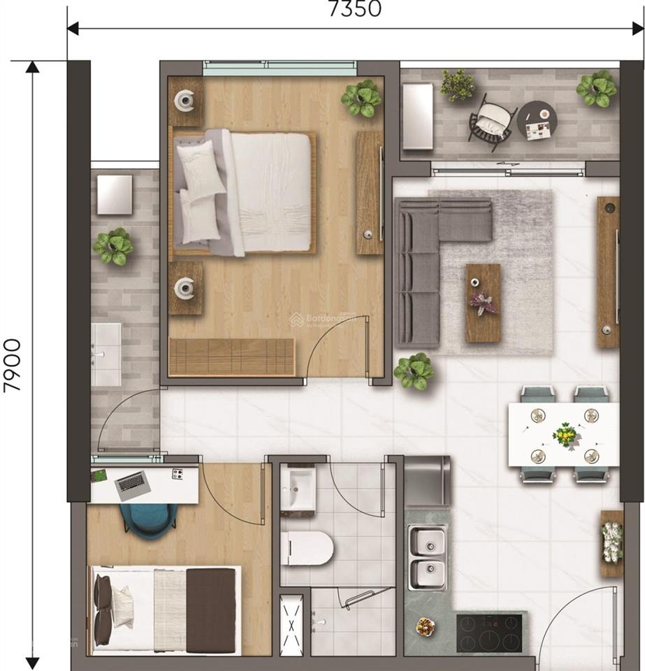 Hàng hiếm căn 54m2 2pn1wc d aqua view võ văn kiệt giá 3,9 tỷ, tầng trung.  0906 435 ***