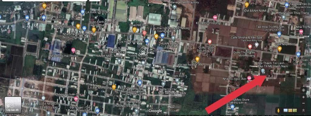 Chính chủ bán lô đất đường gò hưu, mỹ hạnh nam thổ cư 202m2, xe hơi vào tận đất, dân cư đông đúc