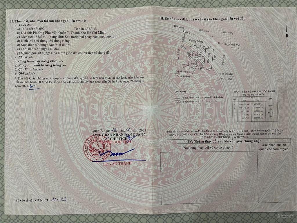Bán đất kdc hoàng quốc việt ngay sân vận động q7, dt 60m2 giá 7,5 tỷ,  0938 940 ***