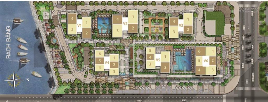 Bán căn góc 106m2, 2pn, 2wc kết hợp thương mại, văn phòng lô v2  sunrise city, khu south towers