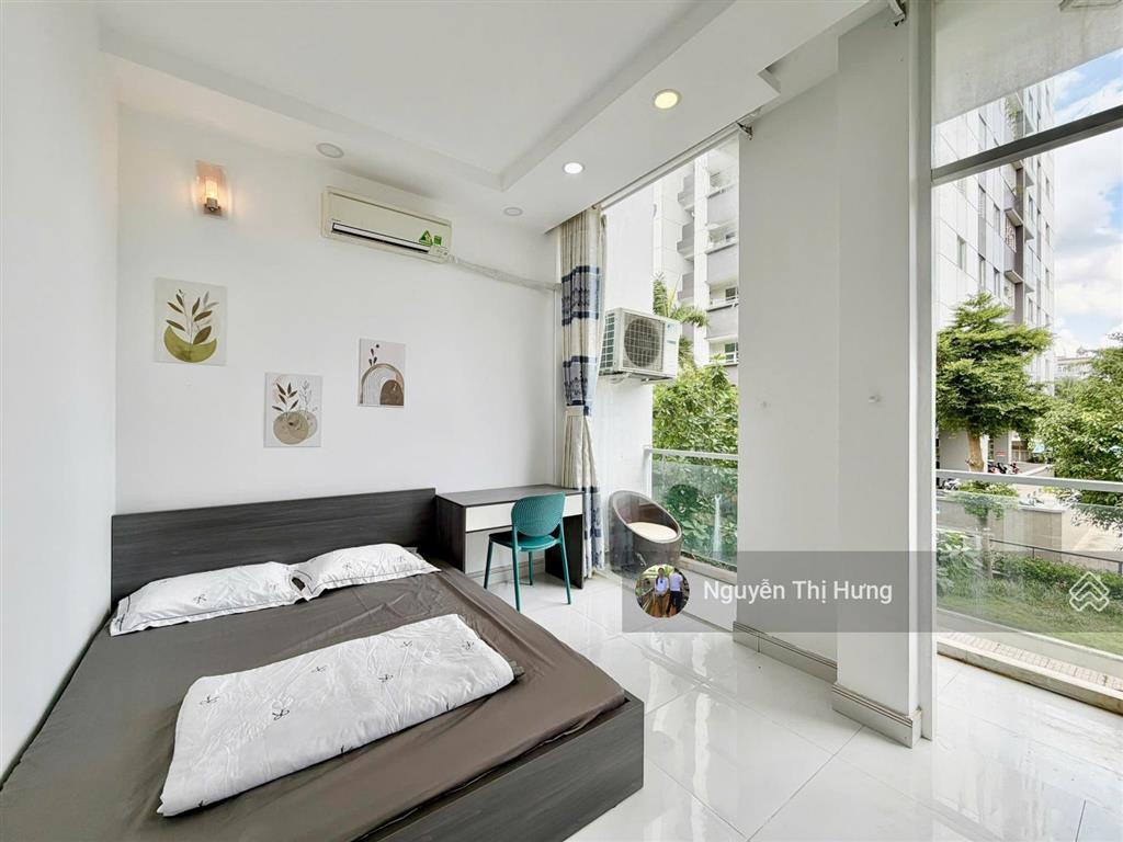 Cho thuê căn hộ dịch vụ khu đường số phạm hữu lầu q7  35m2, 1pn+ full nt  giá  5,5tr