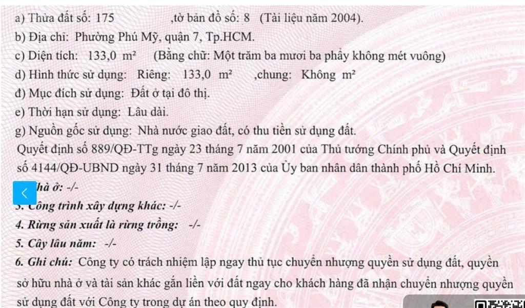 Bán lô đất rất đẹp trong khu dân cư phú mỹ chợ lớn, giá ưu đãi 16,8 tỷ, 133m2
