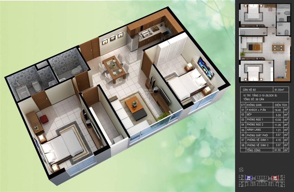 Bán lại căn hộ anh tuấn apartment  nhà full nội thất giá chỉ 1,62 tỷ/căn đã bao gồm vat