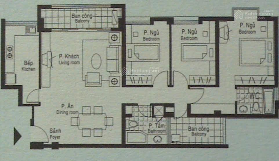 Bán căn hộ chung cư mỹ viên, giá siêu hời 7,3 tỷ, 118m2, 3pn, 2wc