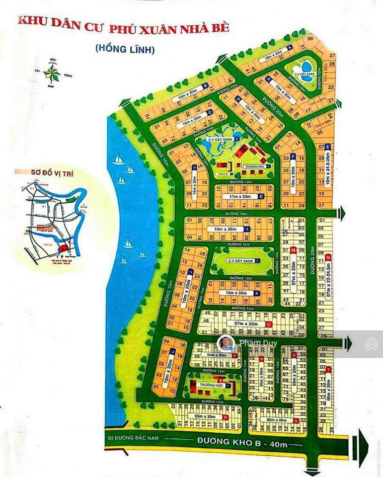 Chỉ còn 1 nền giá đầu tư kdc hồng lĩnh  phú xuân, nhà bè