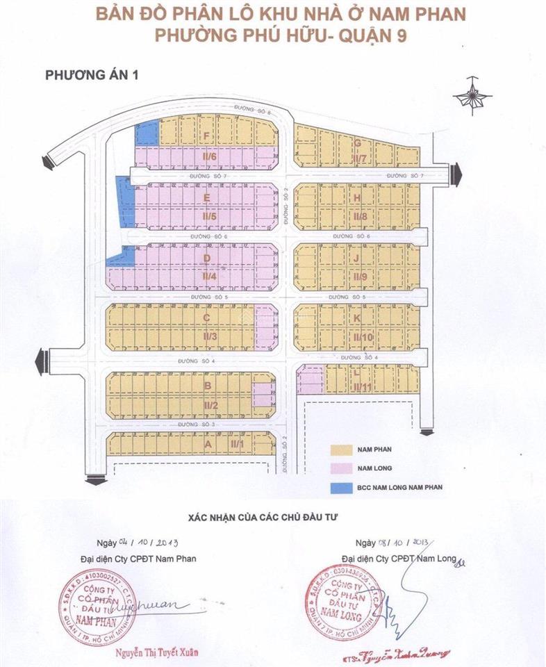 Bán nhanh lô đất kdc nam phan đỗ xuân hợp dt 9x18 có cọc sẵn giá 95tr / m2 trực tiếp chủ
