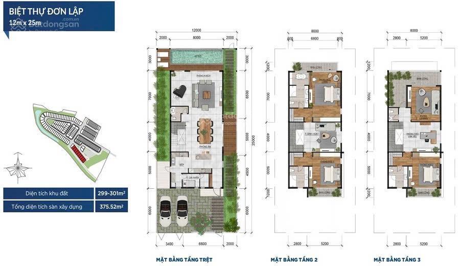 Bán gấp căn bt đơn lập palm marina q9 dt 12x25 giá 29 tỷ tluong, sổ hồng