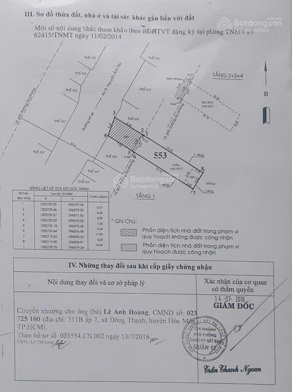 Bán gấp giá tốt nhà mặt tiền đường ht44, phường hiệp thành, quận 12
