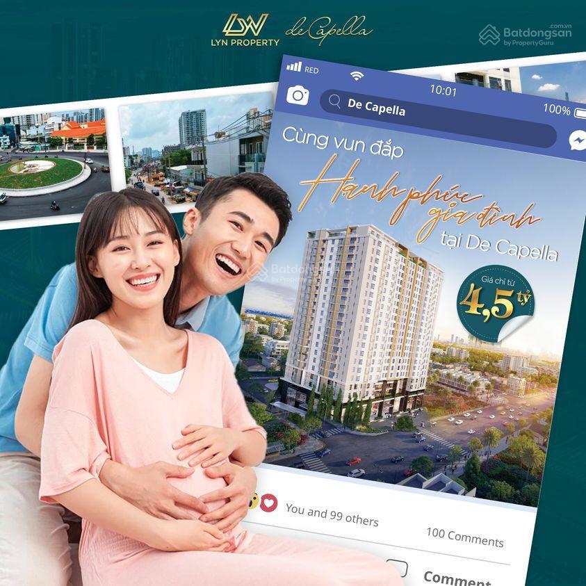 Bán căn hộ 1 phòng ngủ de capella, 52m2 full nội thất, giá 5,2 tỷ nhà đẹp  0908 155 ***