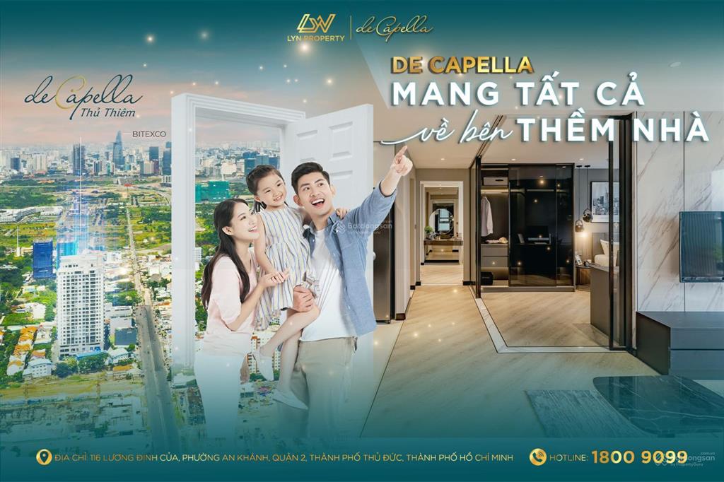 Bán căn hộ 2 phòng ngủ de capella, dt 86m2, có đảo bếp, nhà mới, view đẹp, giá 9,6tỷ  0908 155 ***