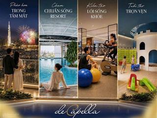De capella, căn hộ 1 phòng ngủ ngay trung tâm thủ thiêm, đã có sổ hồng, view bitexco, landmark