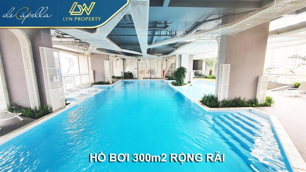Cho thuê căn hộ 3 phòng ngủ de capella, 95m2, nhà cơ bản giá 19 triệu  0908 155 ***